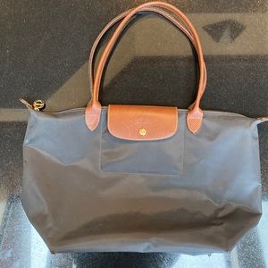 Long Champ Le Pilage Tote Large- Dark Grey